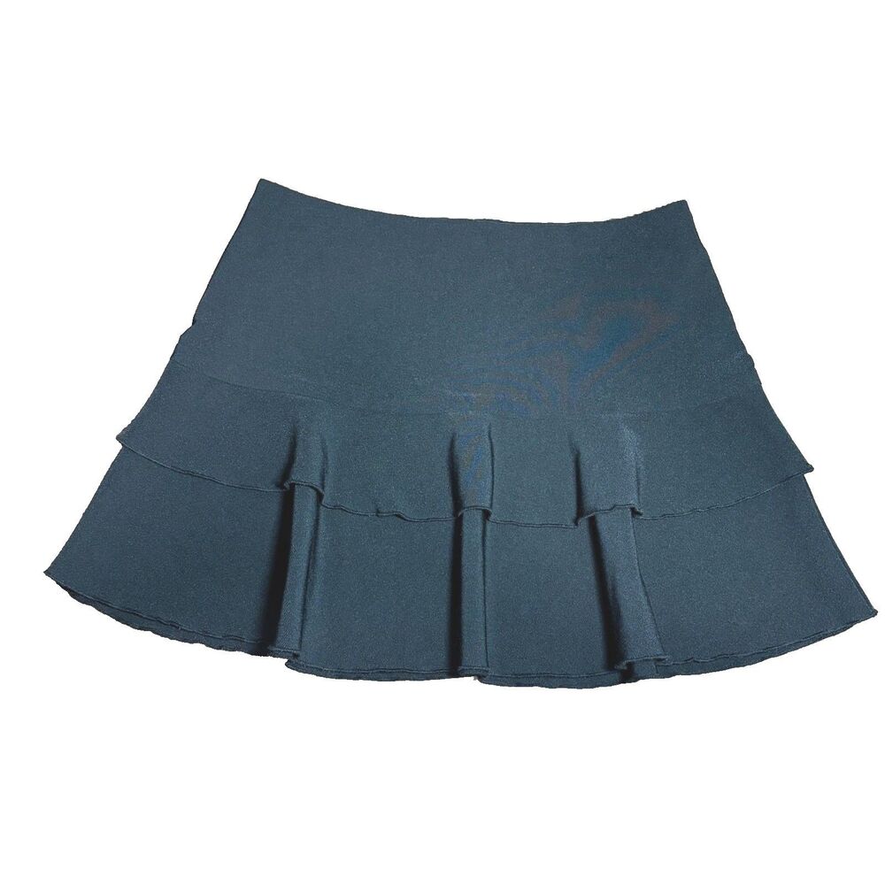 Exact Change Mini Skirt Short Black Ruffle Going Out Y2K Grunge Junior Size 7